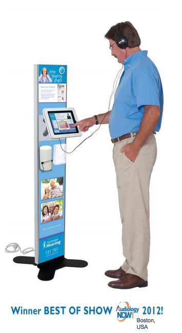 touch screen hearing test kiosk